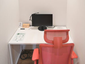 オンライン試験対応個室あります